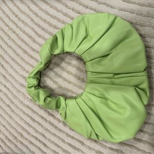 Chic Lime Green Scrunchie Bag